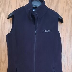 Columbia Polartec Womens Black Full Zip  Fleece Vest Size M